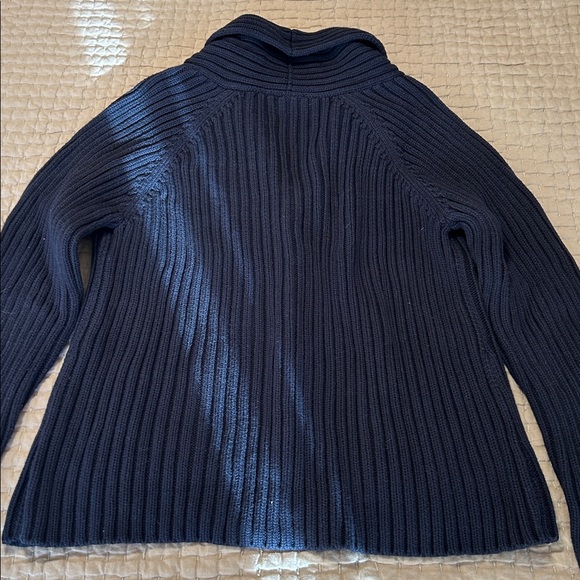 TALBOTS Dark Navy Grandpa Cardigan - Picture 4 of 7
